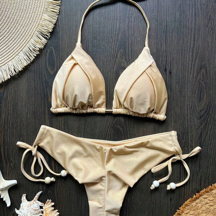 Folded Triangle Bikini Set