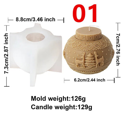Christmas Silicone Candle Mold