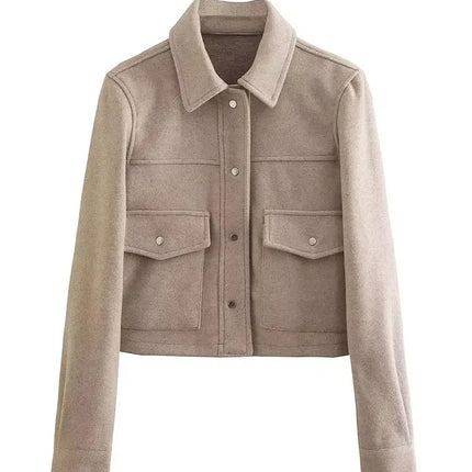 Women's Button-Up Casual Jacket