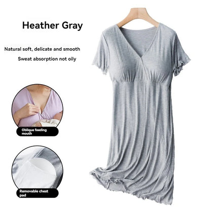 Padded Maternity Nursing Sleep Dress