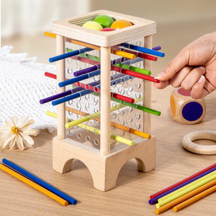Wooden Stick Picking Board Game for Family and Kids