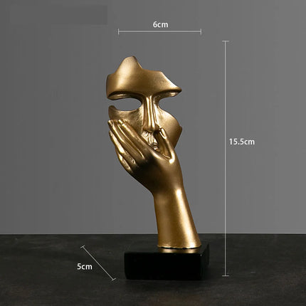 Abstract Resin Mask Figurine
