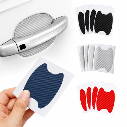 Carbon Fiber Door Handle Protective Stickers