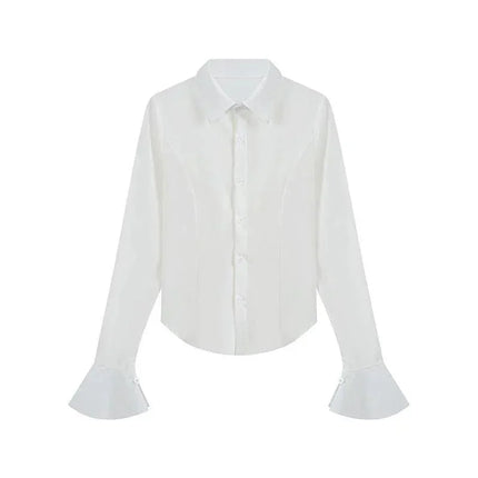 Women's Slim-Fit Flared Sleeve Blouse