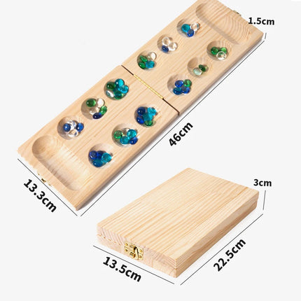 Wooden Mancala Board Game