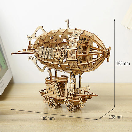 3D Wooden Airship Puzzle
