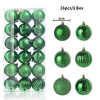 36pcs Green / 3cm