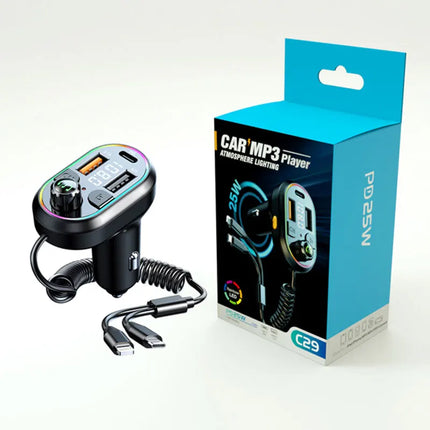 Bluetooth FM Transmitter with Fast Charging