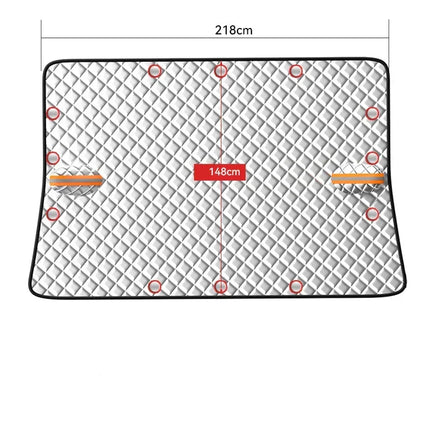 Magnetic Car Windshield Cover Winter Snow And Ice Guard Silver