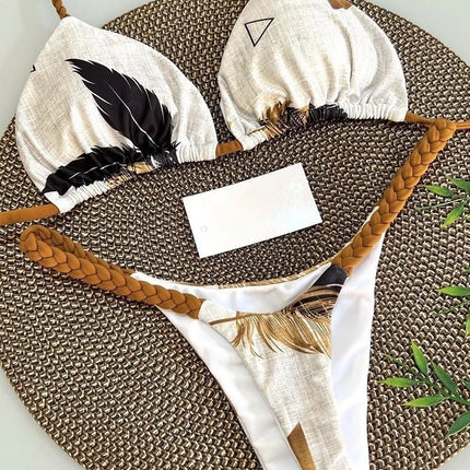 Leopard Print Bikini Set