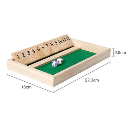 Wooden Shut the Box Game