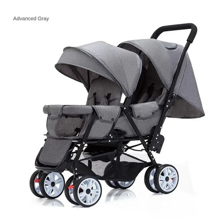 Lightweight Tandem Twin Baby Stroller