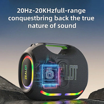 250W Portable Bluetooth Speaker with RGB Lights