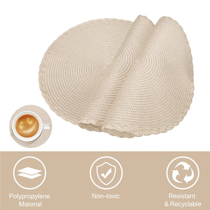 Round Woven Placemat Set