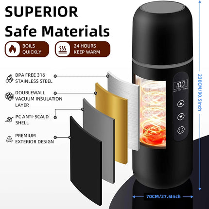 Portable Car Heating Cup