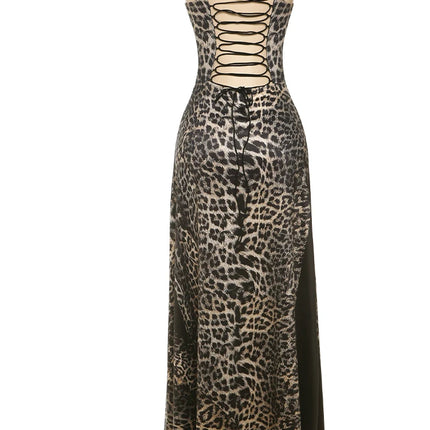 Mesh Shirred Backless Mini Dress