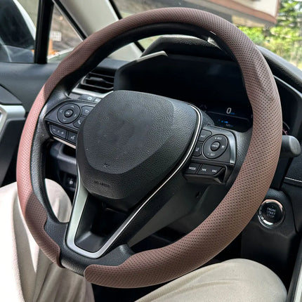 Universal Leather Steering Wheel Cover