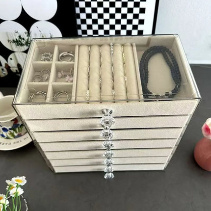 7-Tier Acrylic Jewelry Storage Box