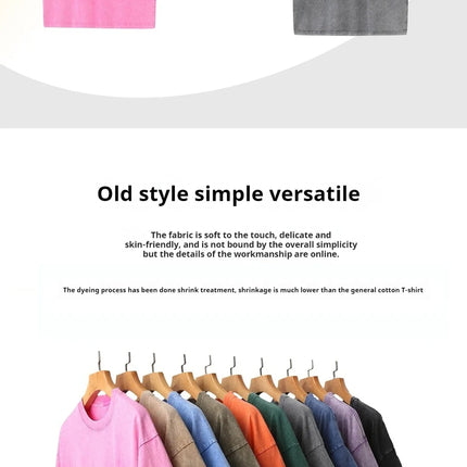 Men’s 100% Cotton Loose-Fit T-Shirts