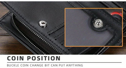 PU Leather Zipper Wallet