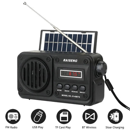 NNEOBA Portable Radio Bluetooth Speaker Black