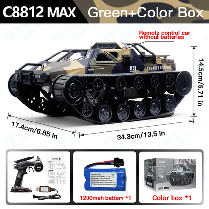 LED Tracked RC Tank Toy