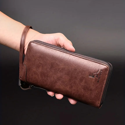 Long RFID Zipper Wallet
