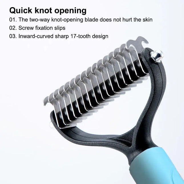 2-in-1 Pet Deshedding Brush