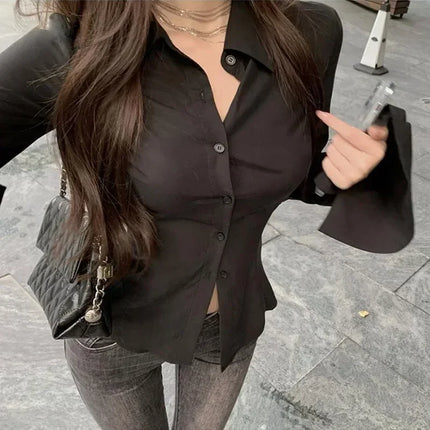 Women's Slim-Fit Flared Sleeve Blouse