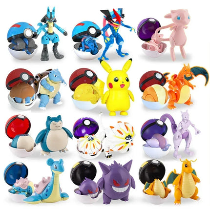Transforming Pokeball Figure Toy