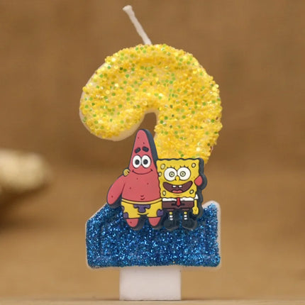 Cartoon Number Birthday Candles