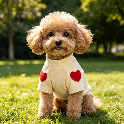 Teddy Heart Pet Sweater