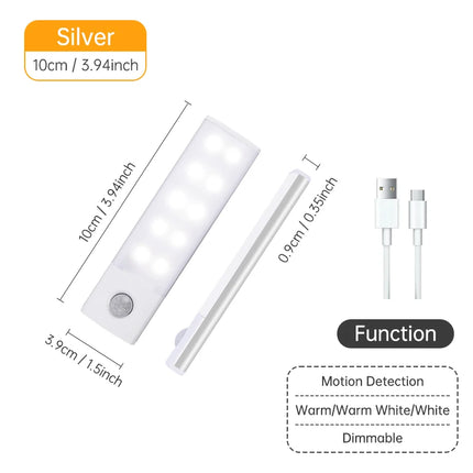 USB Rechargeable Motion Sensor LED Night Light