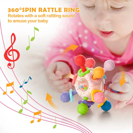 Montessori Baby Teething Ball Rattle