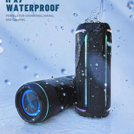 40W Portable Bluetooth Speaker with LED Lights