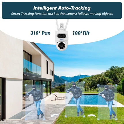 10MP 5K Dual-Lens PTZ Security Camera