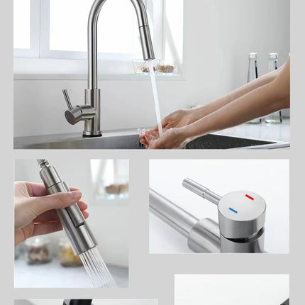 Smart Pull-Out Kitchen Faucet