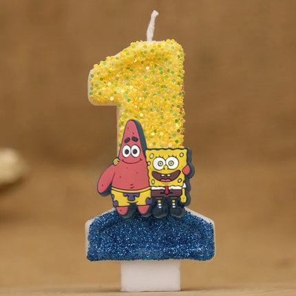 Cartoon Number Birthday Candles