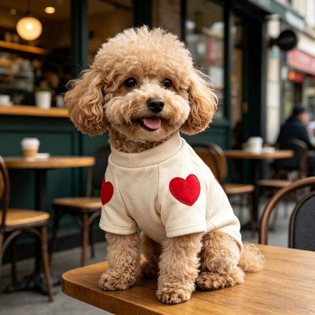 Teddy Heart Pet Sweater
