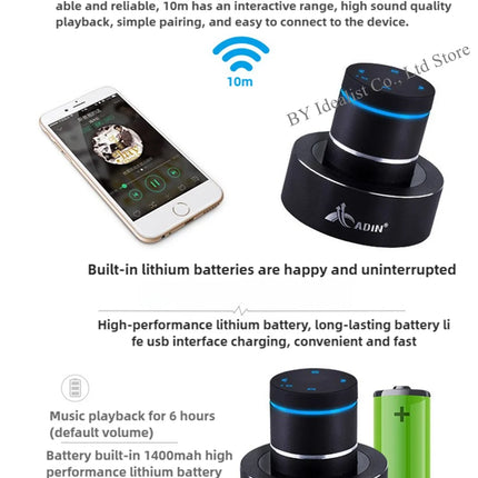 26W Portable Bluetooth Vibration Speaker with Subwoofer Sound