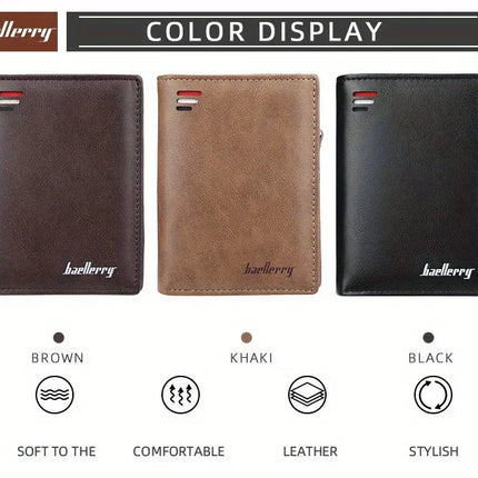 PU Leather Zipper Wallet