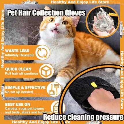 Double-Sided Pet Grooming Glove