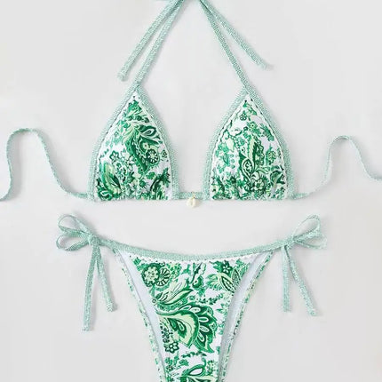 Halter String Bikini Set