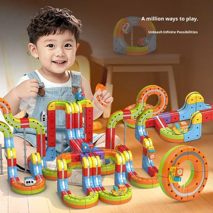 Magnetic Anti-Gravity Electric Train Track Set for Kids