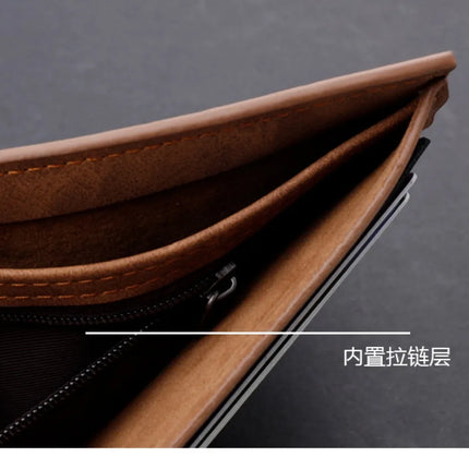Men's Leather Trifold Wallet