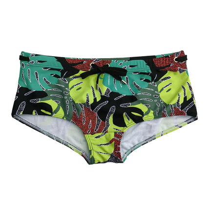 Men's Leaf Print Swim Trunks