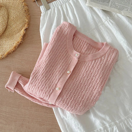 Women's Long Sleeve Knitted Cardigan