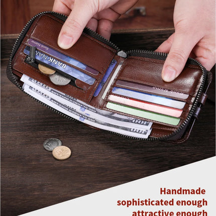 Genuine Leather Bifold Wallet