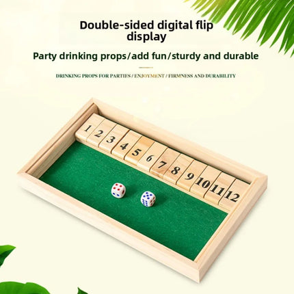 Wooden Shut the Box Game