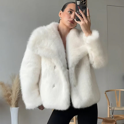 Women's Fluffy Faux Fur Coat